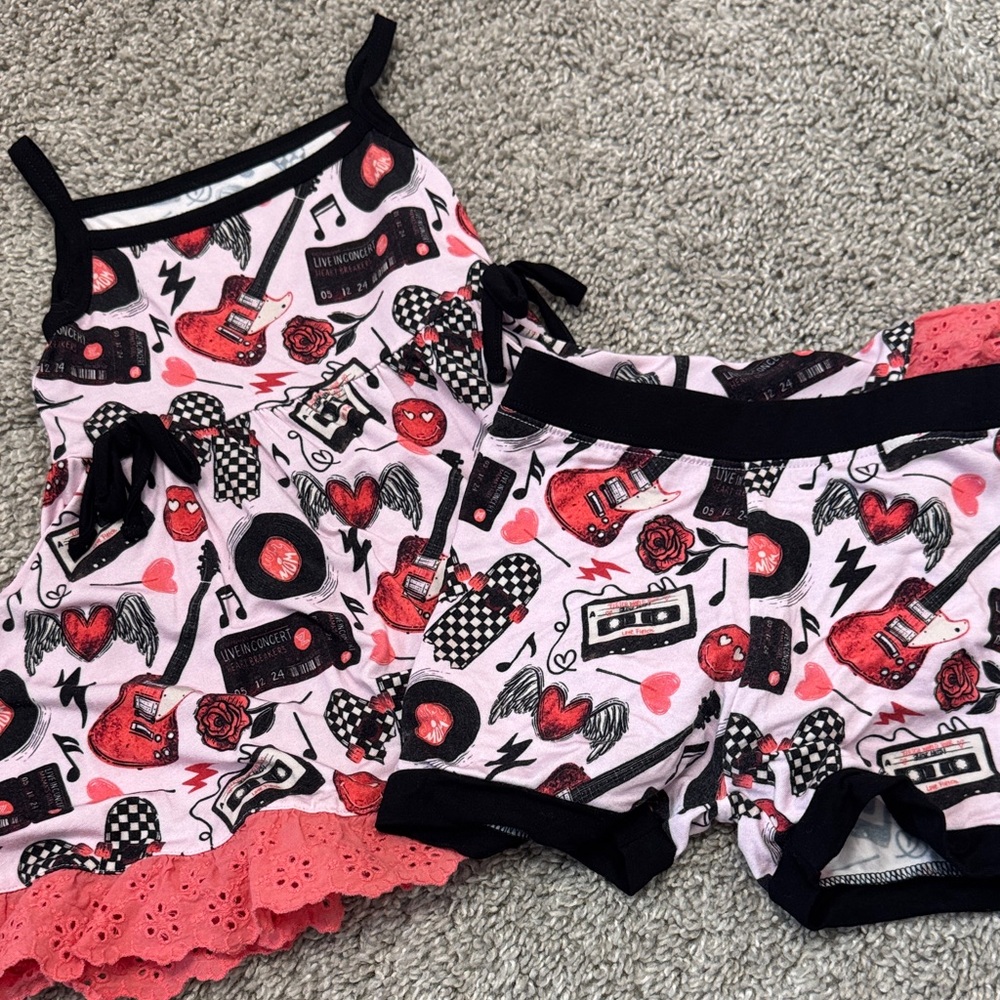 Fletch dress and shorts set